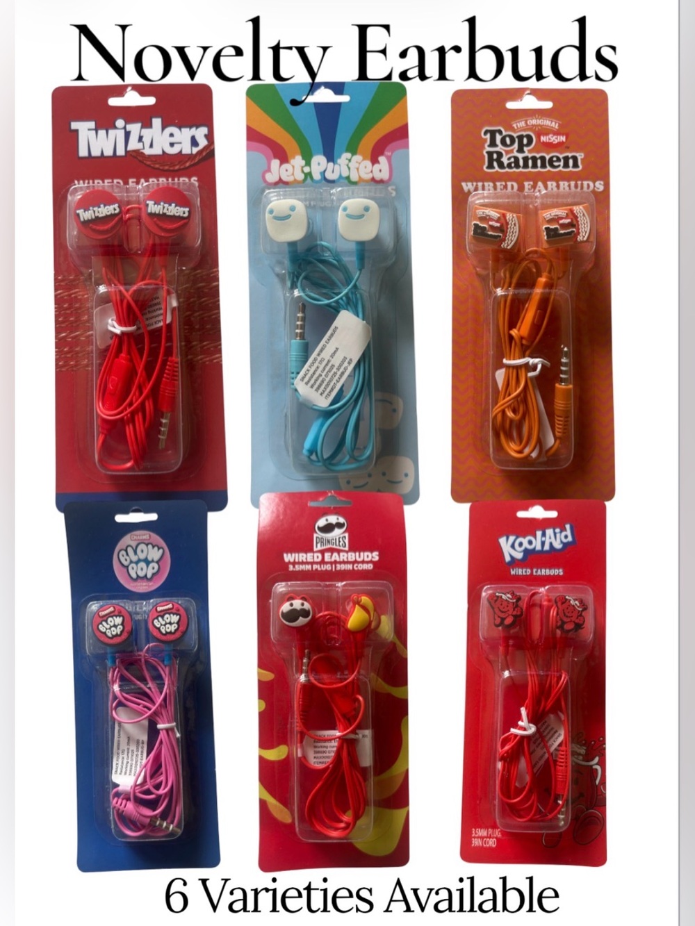 Famous Food Brand Novelty Ear Bud Headphones
